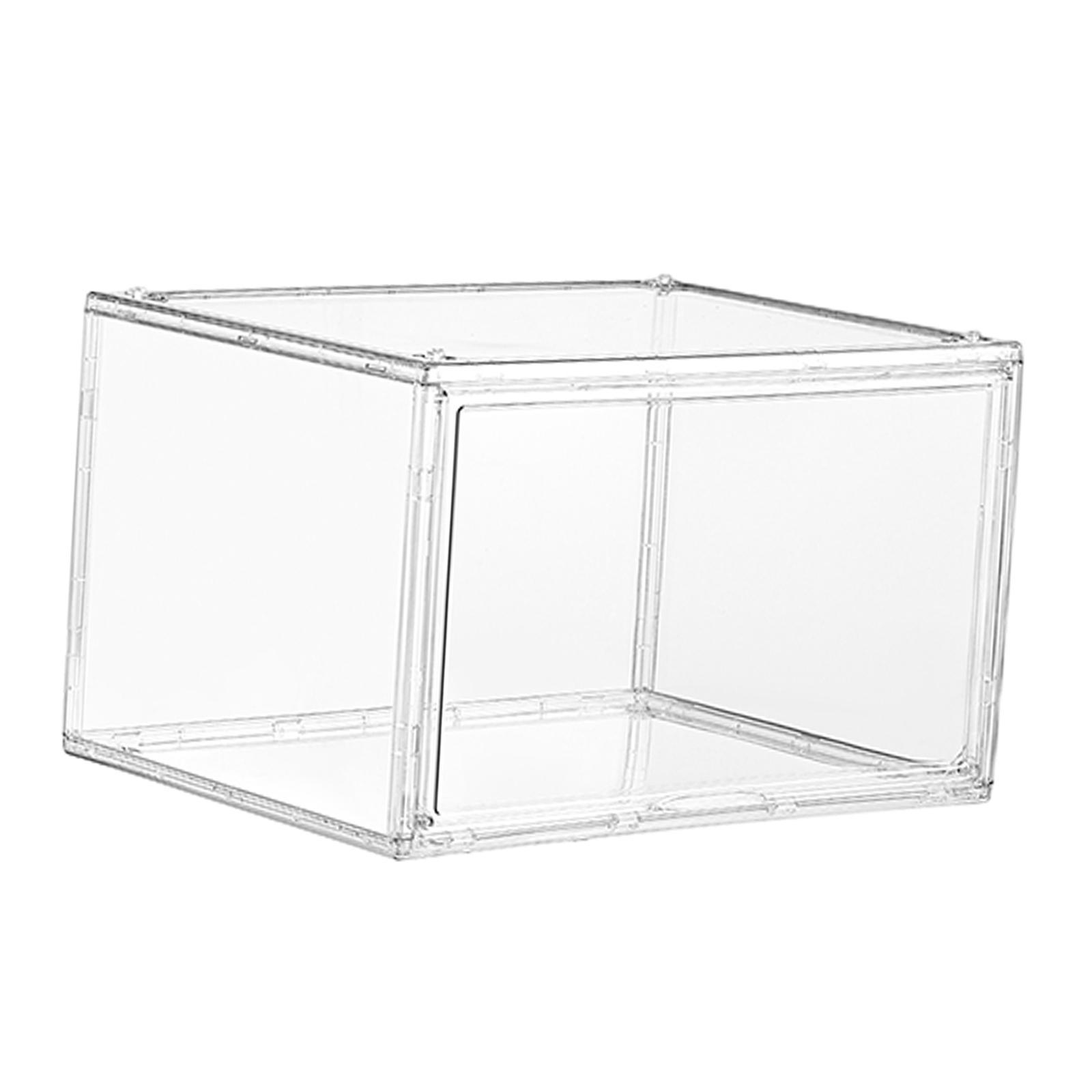 Shoes Display Case with  Door Shoe Box for Sneakers Closet Women Men