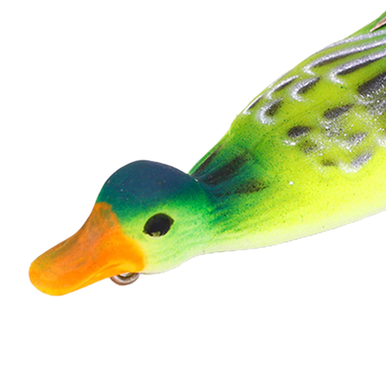 Duck Lure Soft Bait Silicone Fishing Lures Hooks , Realistic Propeller Floating Duckling Swimming Lures for Freshwater Saltwater Tackle Accessories