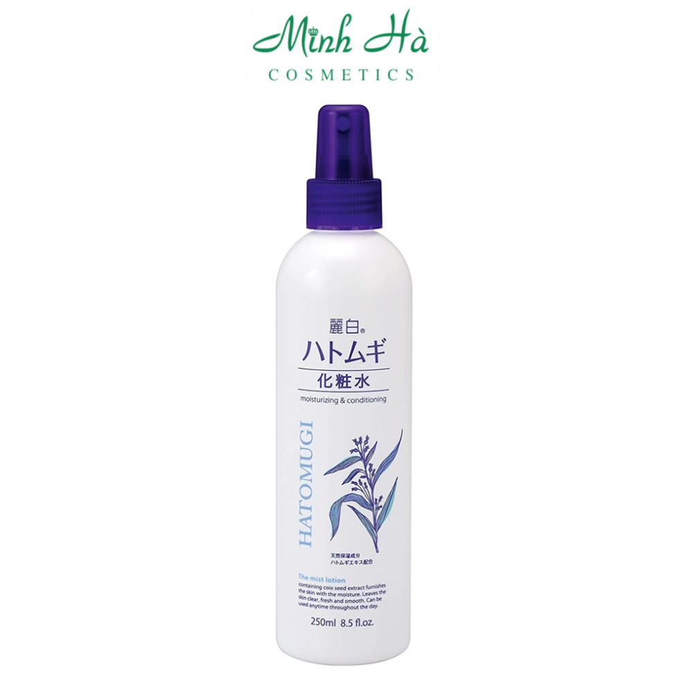 Xịt khoáng Hatomugi The Mist Lotion 250ml chiết xuất từ hạt ý dĩ giúp làm dịu da