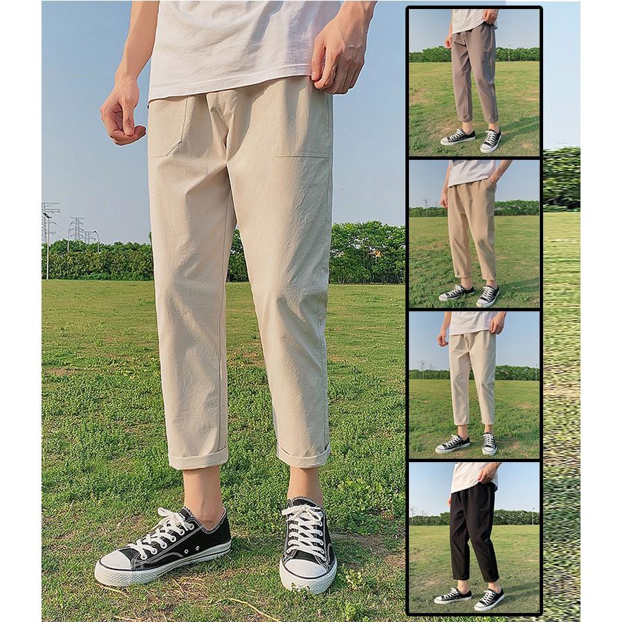 Quần Nam Kaki Basic Dáng Baggy Trơn Màu Phong Cách Trẻ Trung Thời Trang Zenkonu QUAN NAM 1000060V1