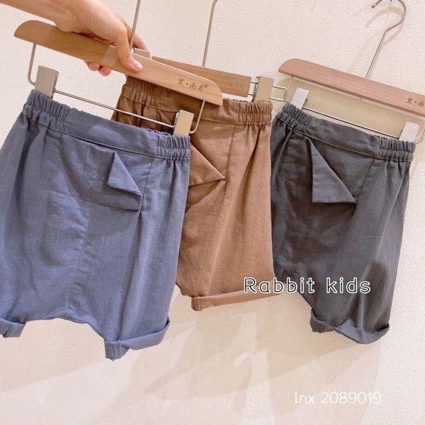 QUẦN LINEN THỤNG TÚI HỞ -CP KID