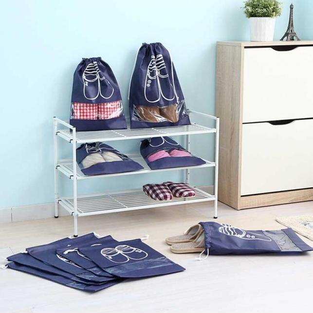 Combo 2 túi đựng giầy dây rút chống thấm tốt giao màu ngẫu nhiên GR001