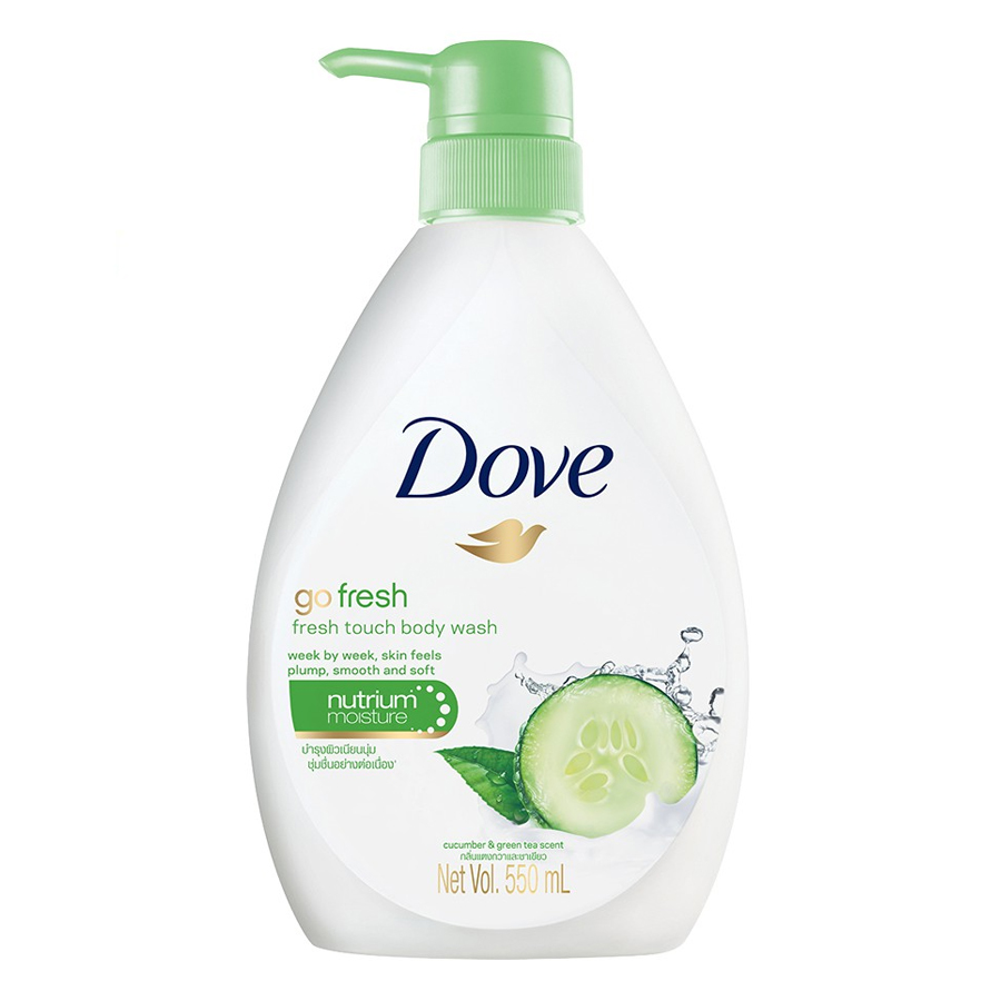 Sữa Tắm Dưỡng Ẩm Dove Go Fresh 550ml - Hương Dưa Leo Và Trà Xanh