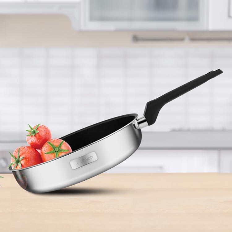 Bộ nồi chảo inox 304 đáy liền 3 lớp cao cấp Elmich Trimax XP model 2350866 hàng chính hãng