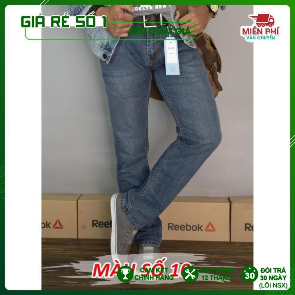 Quần Jean dáng Suông Nam, Made in Cambodia (mã 9-10-11), vải mềm, co giãn, không phai màu, không xổ lông