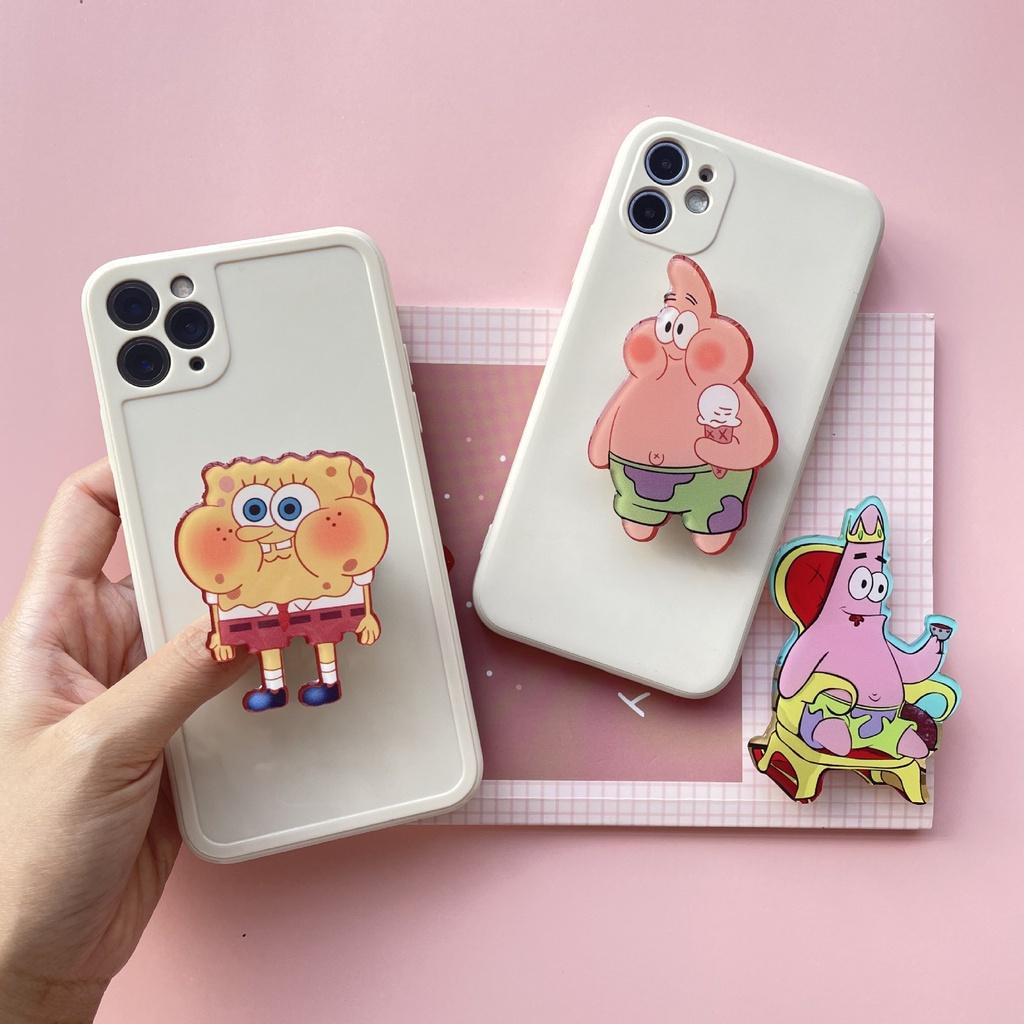 Giá đỡ điện thoại bằng acrylic hình SpongeBob SquarePants có thể thu gọn