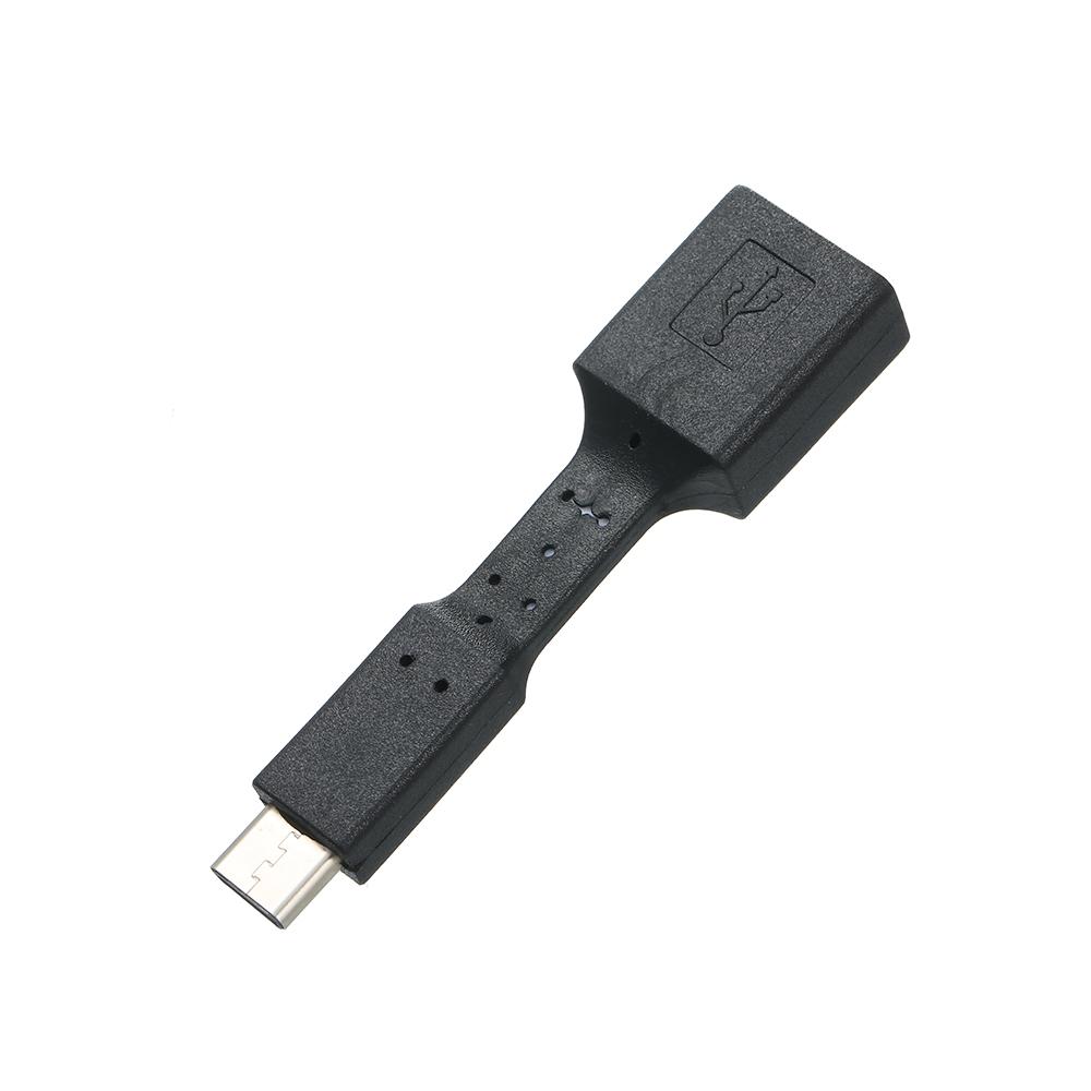 Type C to USB 2.0 Convert Connector Charging Data Sync Male to Female Adapter OTG Adapter Black