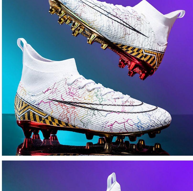 LCRTZKG 2023 Giày bóng đá Assassin mới cho nam giới World Cup AG Long Nail Race Đào tạo Giày cho nam giới và phụ nữ Sinh viên trẻ em Broken Nail