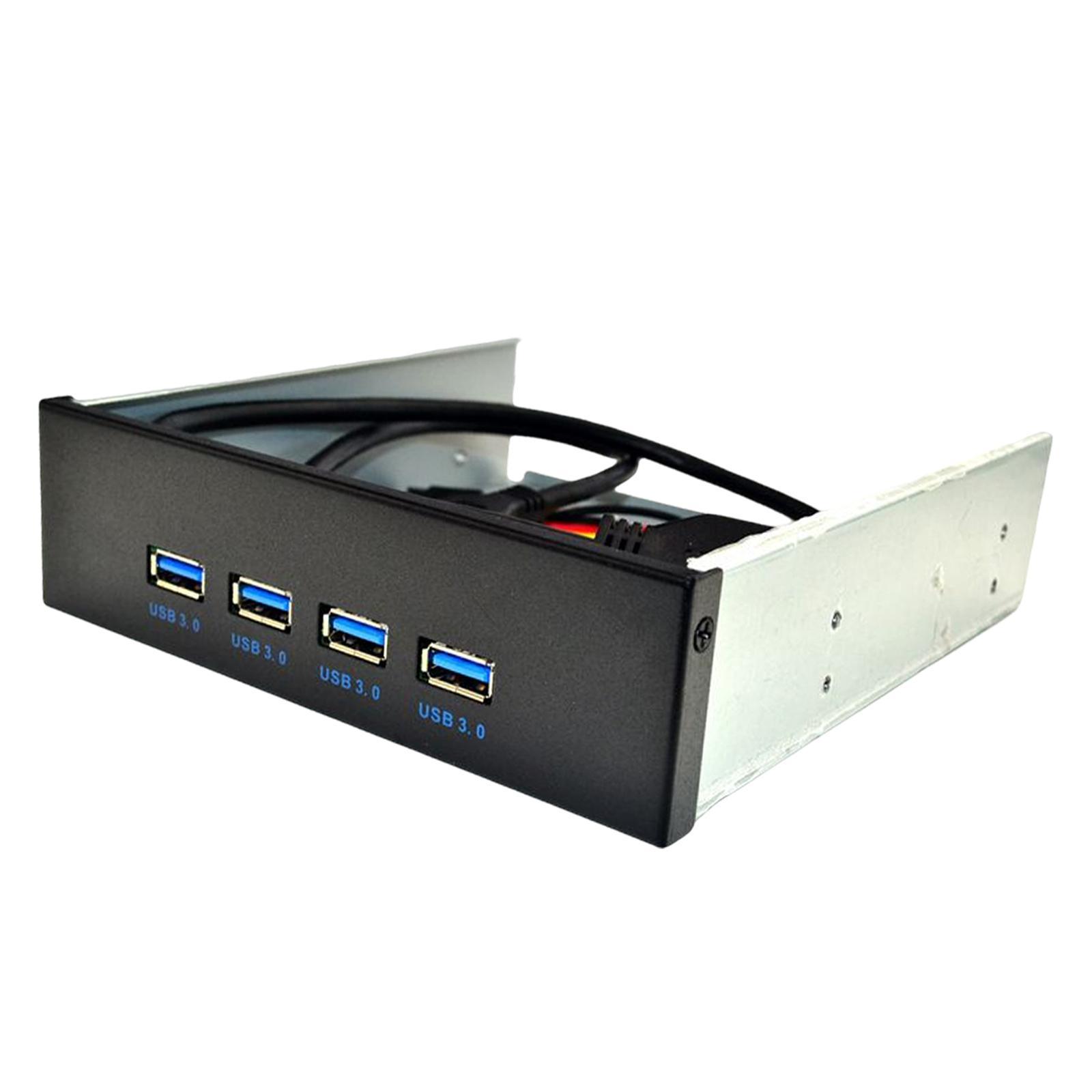 Front Panel USB Hub 4 USB 3.0 Port 19 Pin to 4 Interface for Computer PC