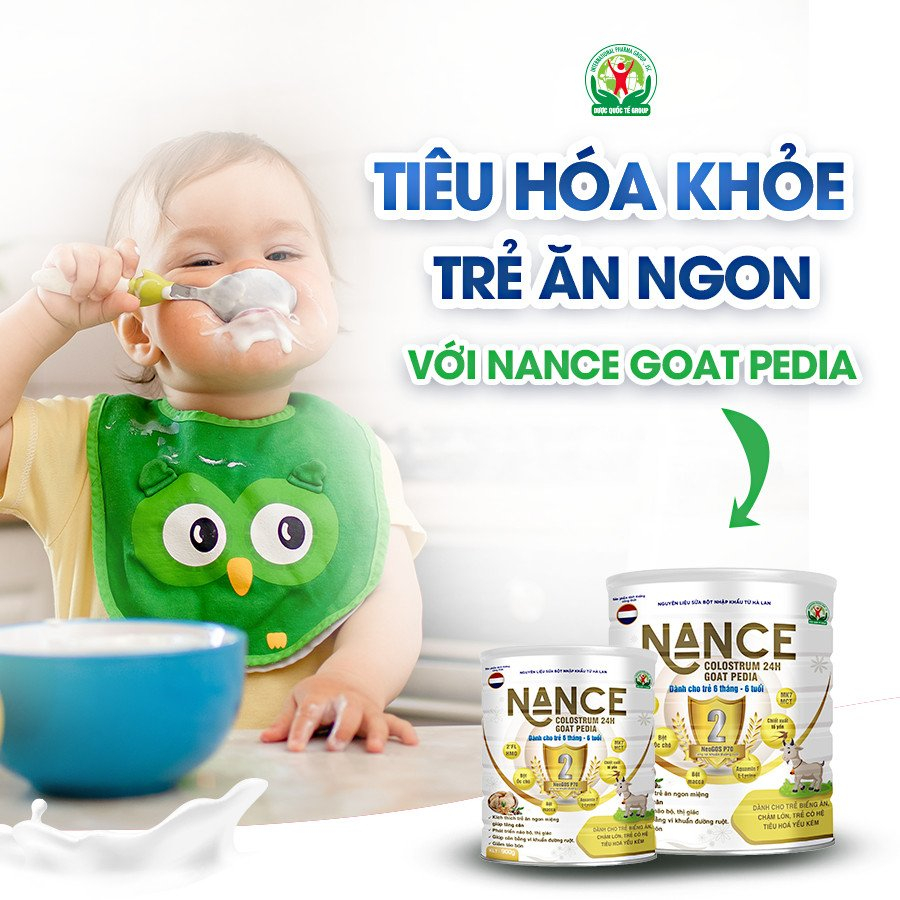 Sữa Bột NANCE Colostrum 24h Goat Pedia Giúp Tiêu Hoá Và Miễn Dịch Tốt Cho Trẻ