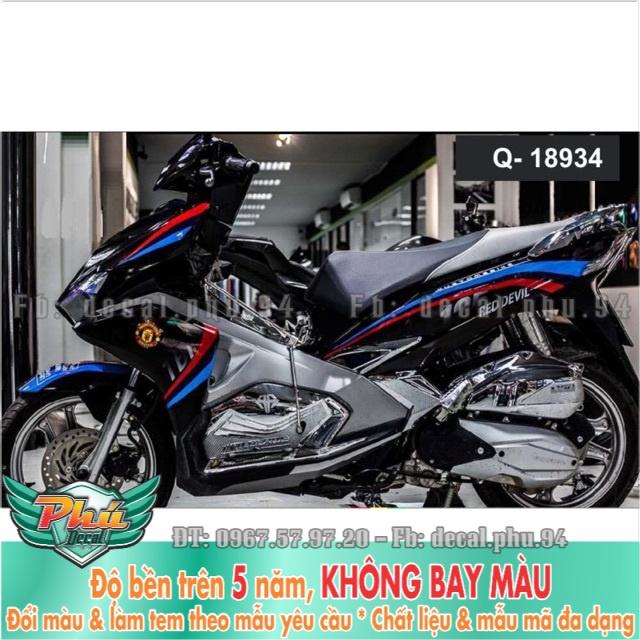 Tem rời Air blade Chỉ Đen Bóng