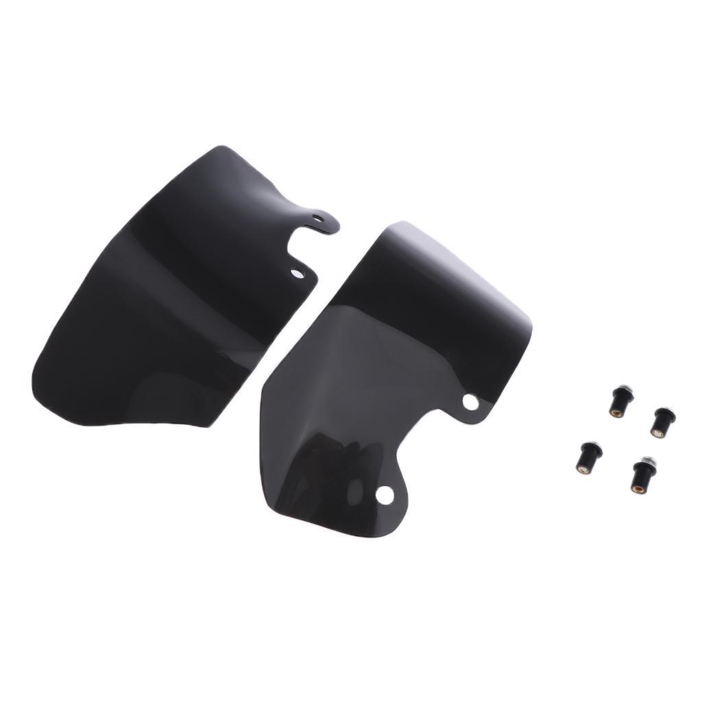 1 Pair Motorcycle Wind Deflectors Scratch Resistant for Black