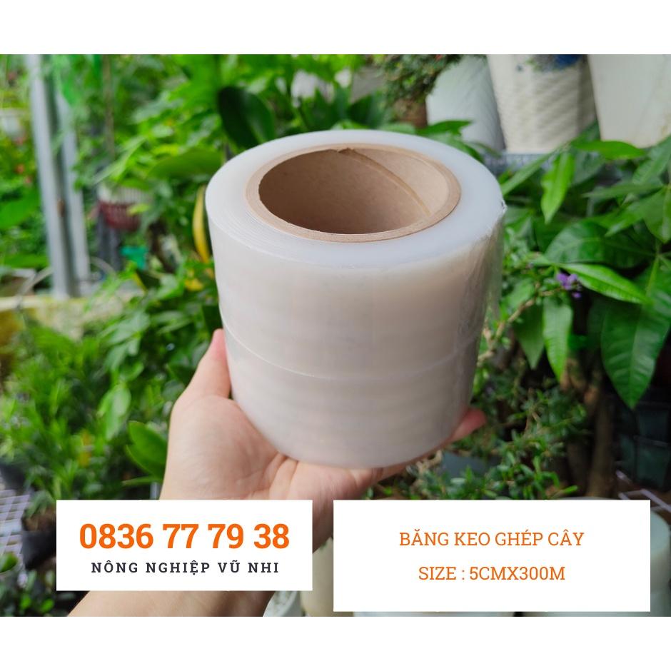 Băng keo ghép cây tự dính, tự hủy size 5cmx300m - hatgiong24h