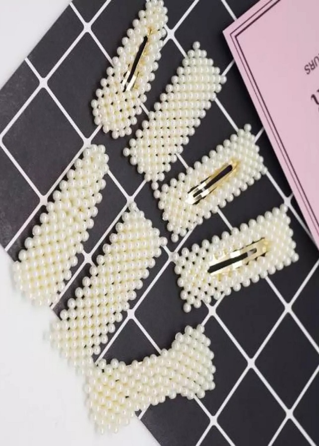 Set 4 Kẹp Tóc Ngọc Trai Thời Trang Hàn Quốc Siêu Hot