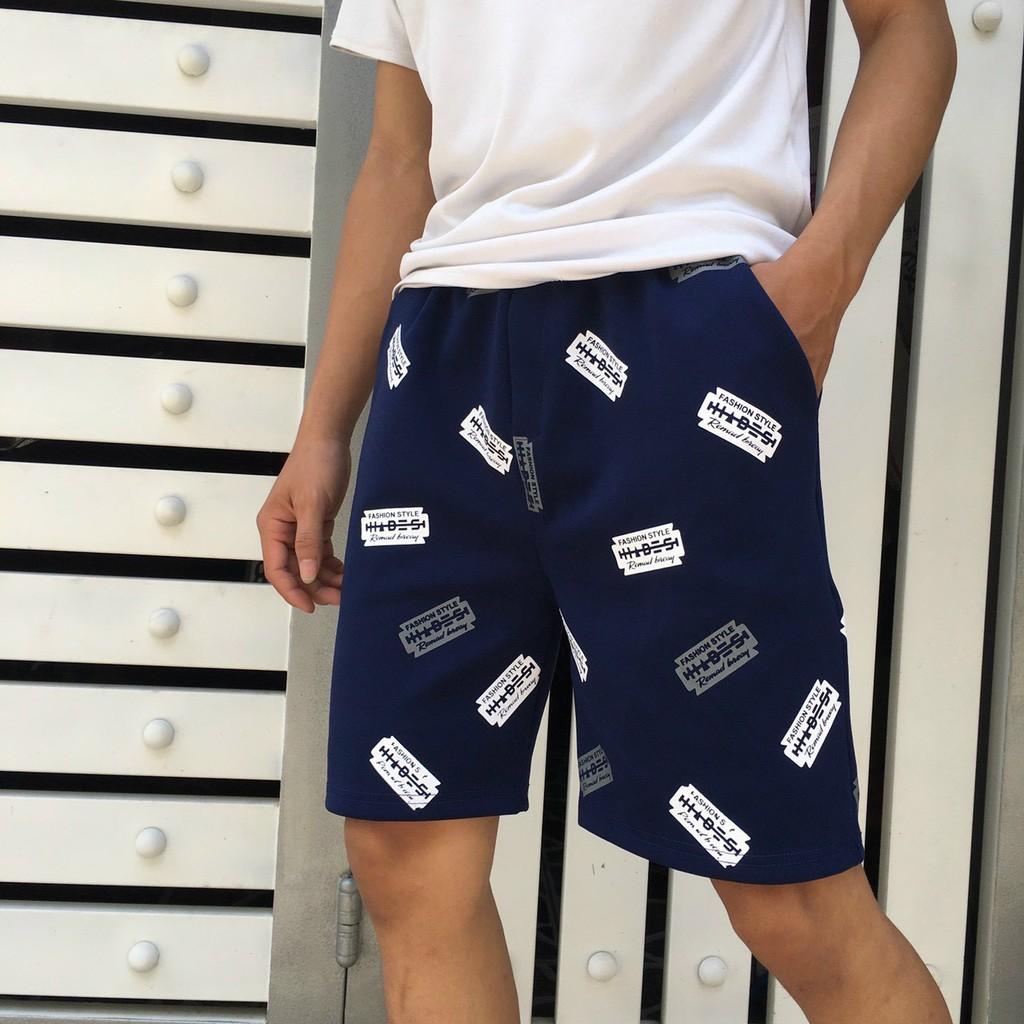 Quần short unisex chất vải poly co giãn