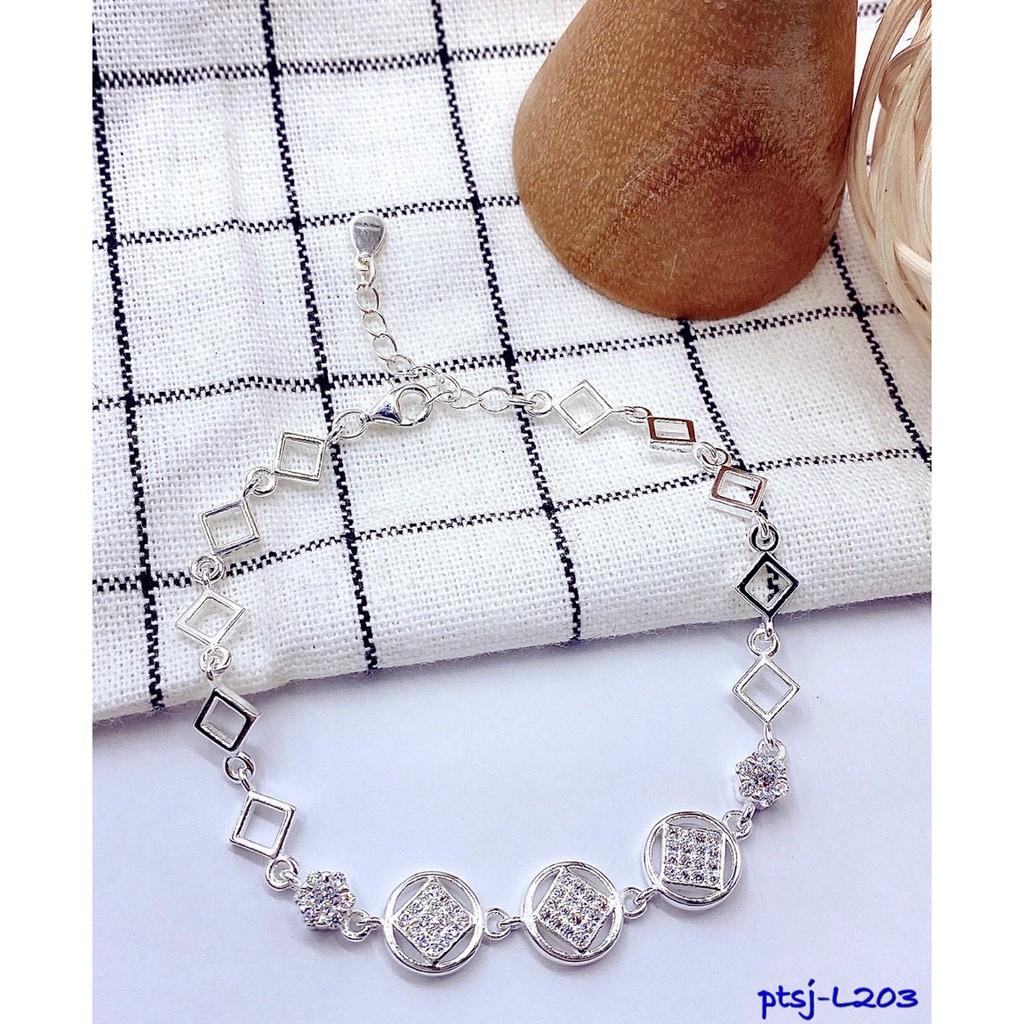 LẮC TAY BẠC HÌNH TRÒN ĐỒNG TIỀN L203