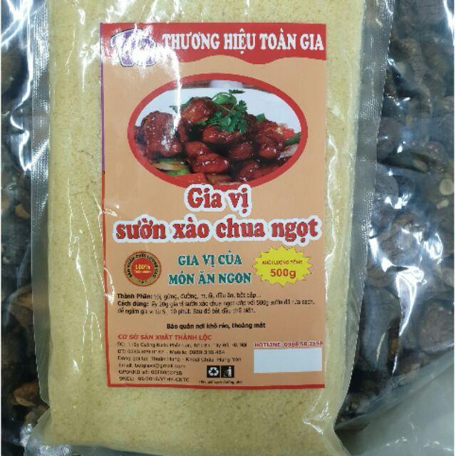 Gia vị sườn xào chua ngọt gói 500g