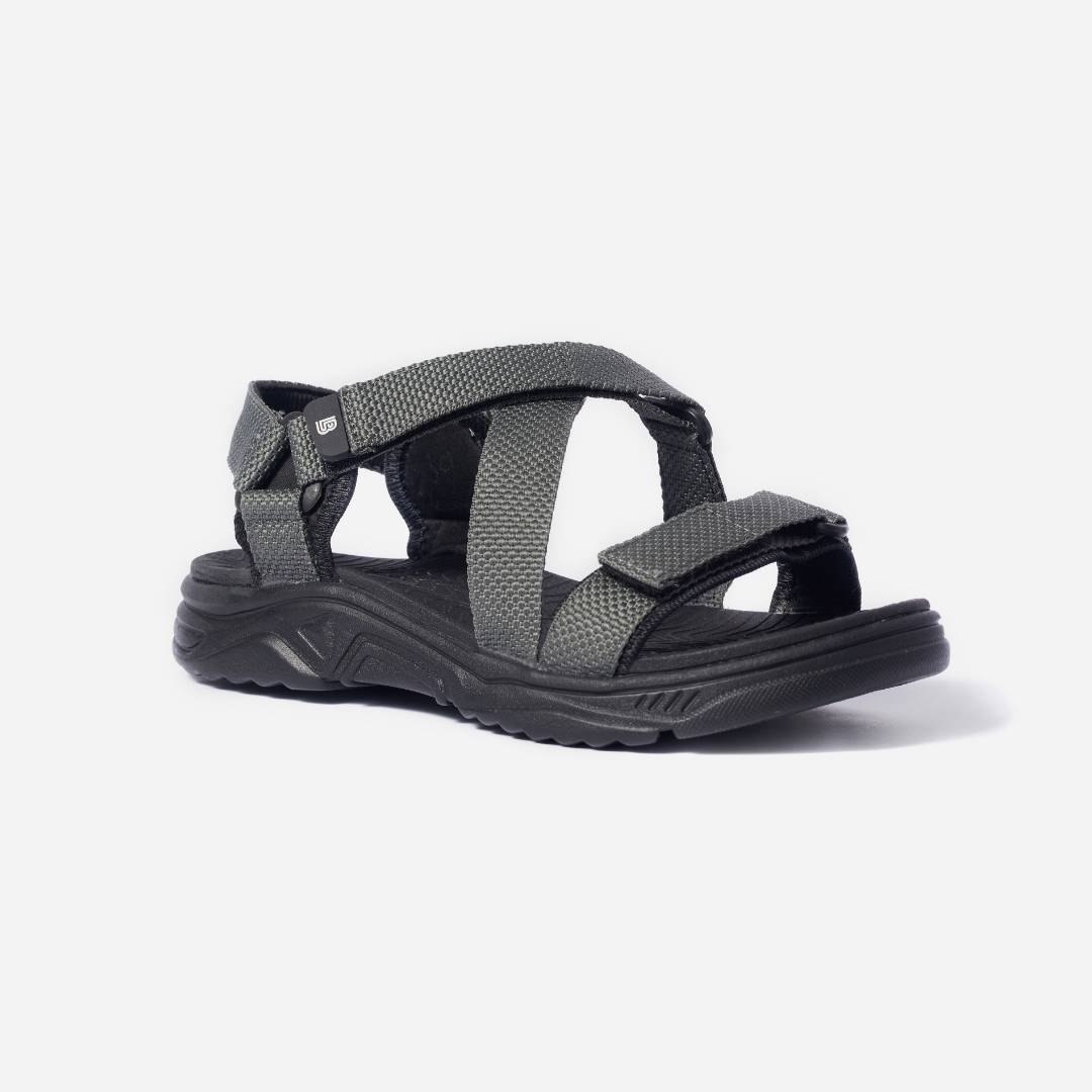 Giày Sandal Nam The Bily Quai Chéo Đôi - Màu Xám BL02X