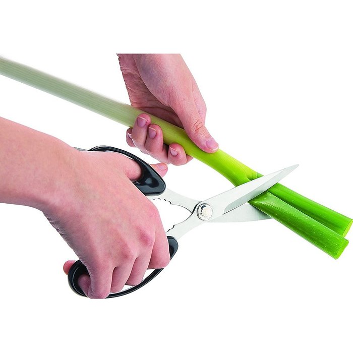 Kéo nhà bếp Shimomura 205mm, lưỡi bằng thép cao cấp, không gỉ sắc bén và trơn ngọt - nội địa Nhật Bản