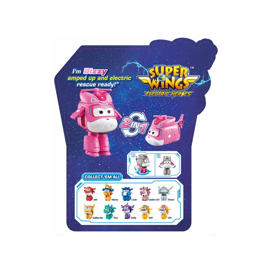Đồ Chơi Robot Biến Hình Cỡ Nhỏ Dizzy Khéo Léo SUPERWINGS YW780040
