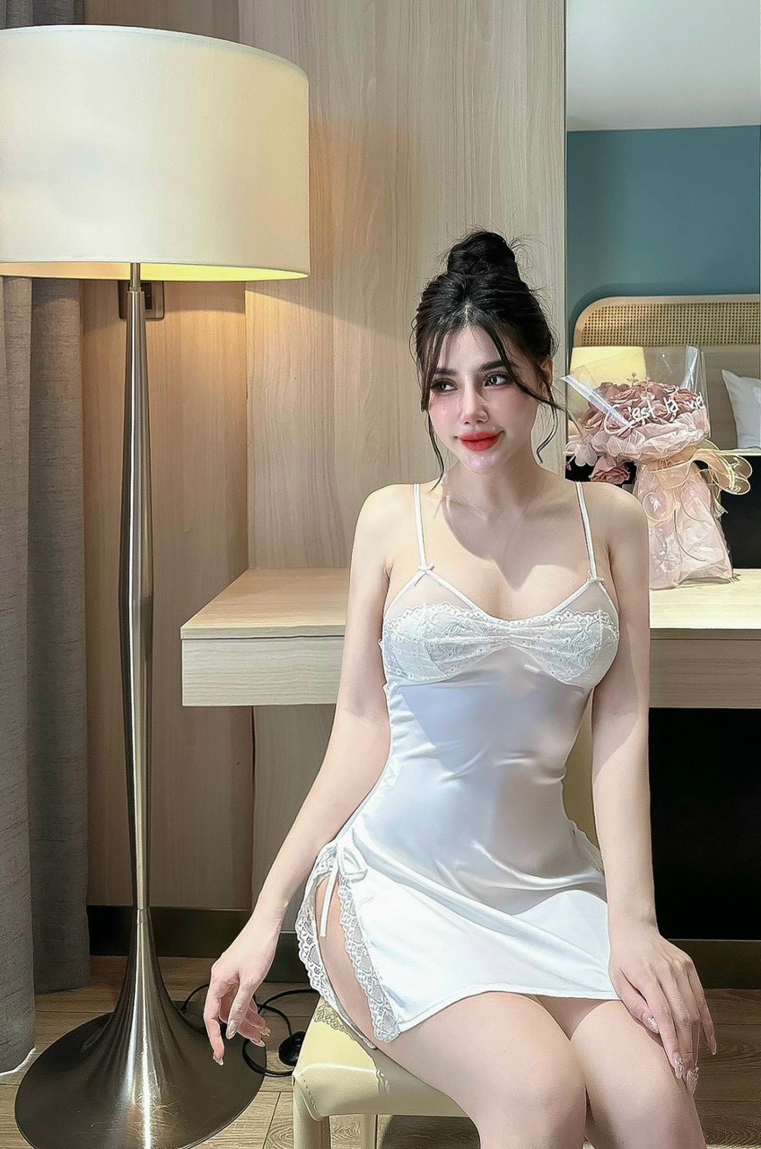 Đầm Ngủ Hai Dây Trơn - B.Lingerie