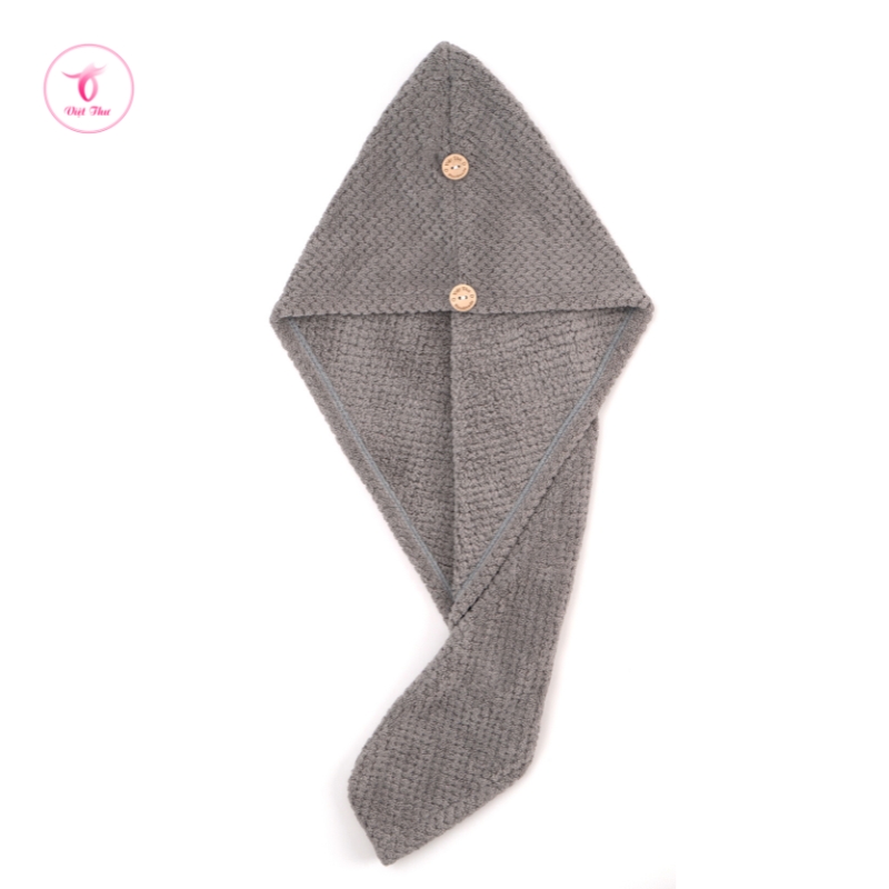Khăn ủ tóc nhanh khô VIỆT THƯ, khăn quấn tóc microfiber 1 lớp dày, siêu mềm, siêu thấm, 25x65cm, 80gr – Hàng Chính Hãng