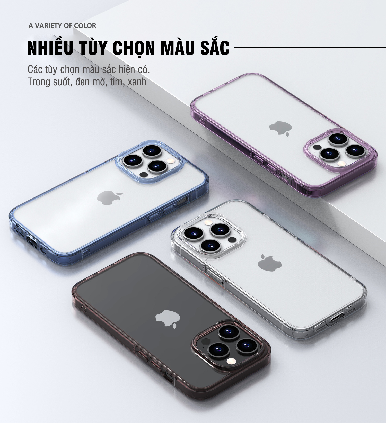 Ốp lưng dẻo trong phong cách mới dành cho iPhone 15 / 15 Plus / 15 Pro / 15 Pro Max - Hàng chính hãng