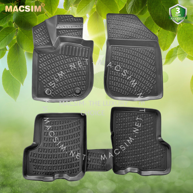 Thảm lót sàn ô tô nhựa TPU Silicon Peugeot 508 first generation 2010-2018 Nhãn hiệu Macsim