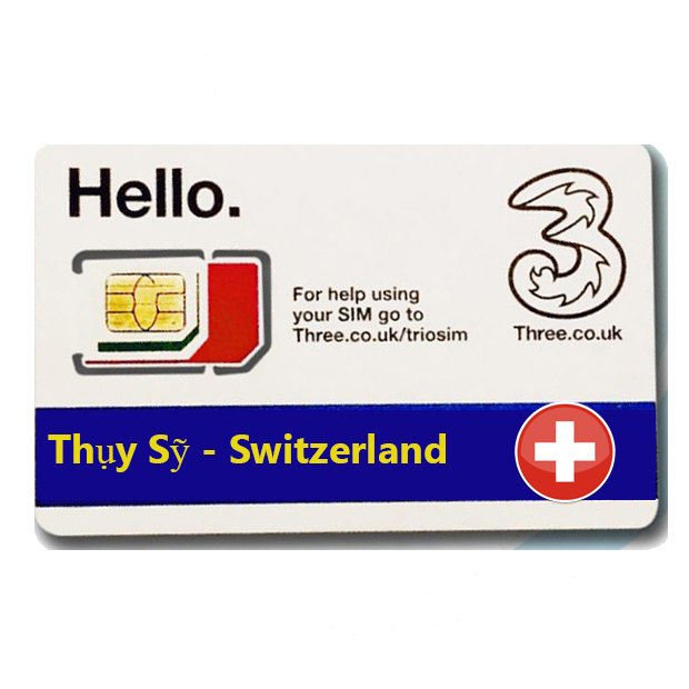 Sim du lịch Thụy Sỹ - Switzerland  4G tốc độ cao