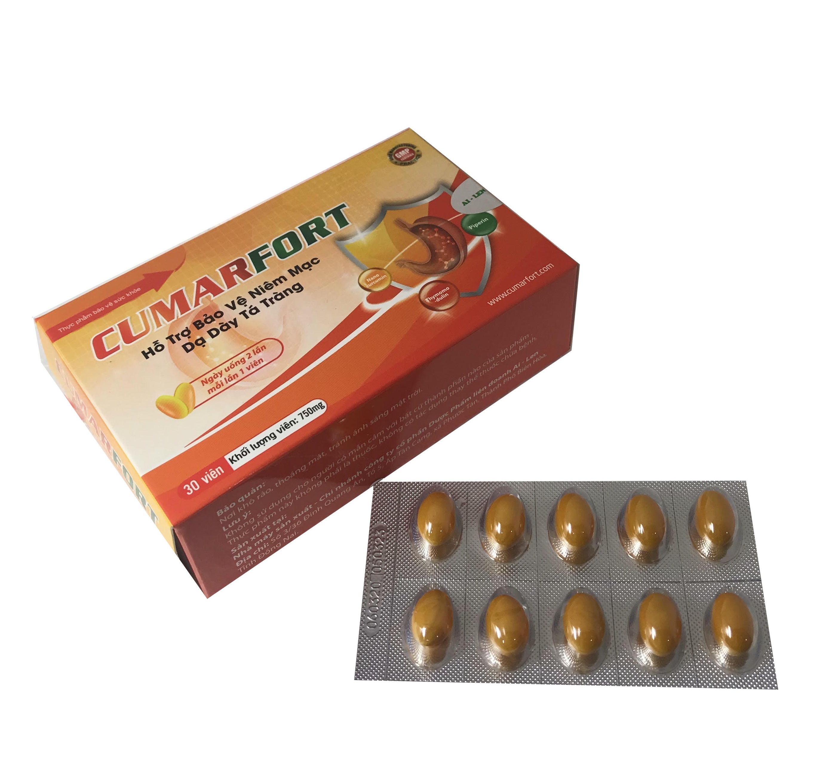 Hình ảnh Thực phẩm bảo vệ sức khỏe viên nghệ Nano Curcumin CUMAFORT