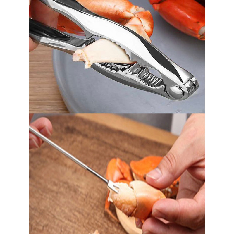 Dụng cụ tách hải sản cua ghẹ , kềm tách vỏ các loại hạt bằng inox không gỉ , phụ kiện nhà bếp đa năng, nhỏ gọn dễ sử dụng
