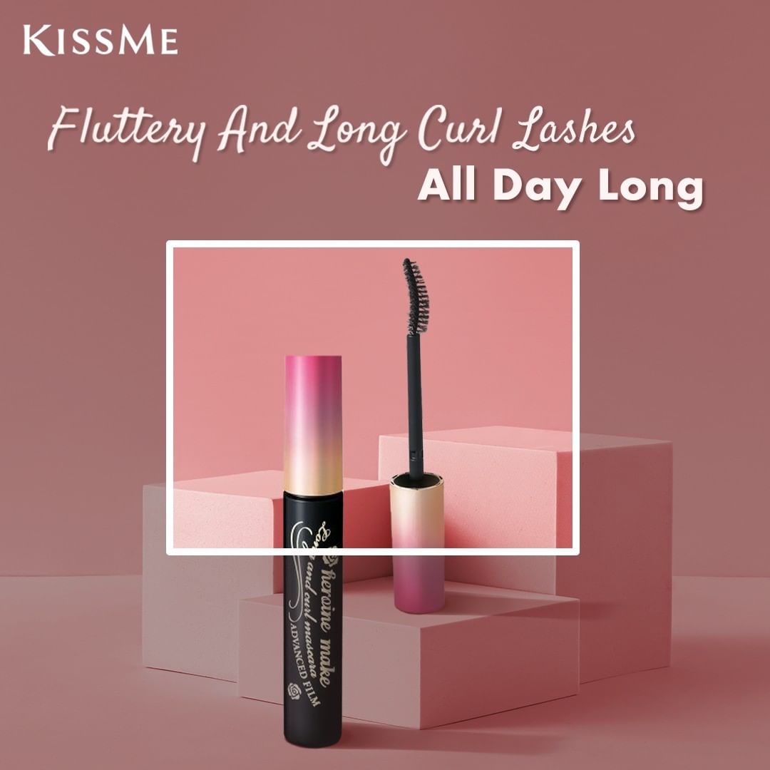 Mascara Dạng Màn Film Kissme Heroine Make Chống Trôi, Giúp Nâng Cong Và Dài Mi (6G)