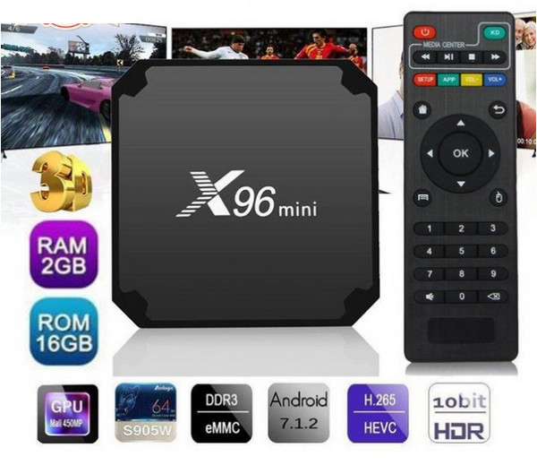 Android TV Box X96 mini Ram 2GB - ROM 16GB (xem phim, truyền hình, game online thỏa thích)