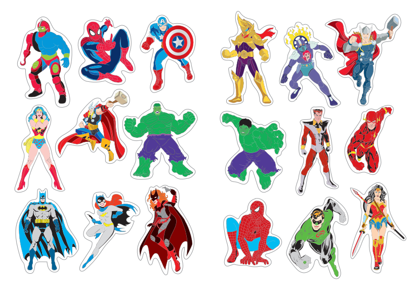 Tô Màu Super Heroes Siêu Anh Hùng - Tập 1 - Rèn luyện IQ EQ CQ (Tặng kèm 18 stickers)