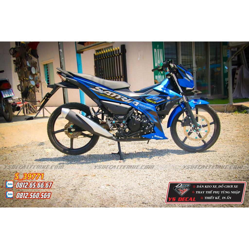 Tem rời Raider, Satria Fi xanh đen