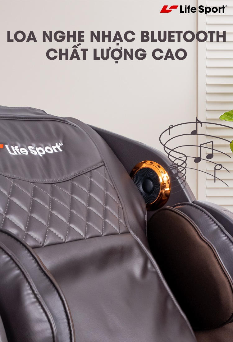 Ghế Massage Toàn Thân Lifesport LS-750, Ghế Massage Công Nghệ Bậc Nhất Kết Hợp Với Các Chất Liệu Cao Cấp BH 6 Năm