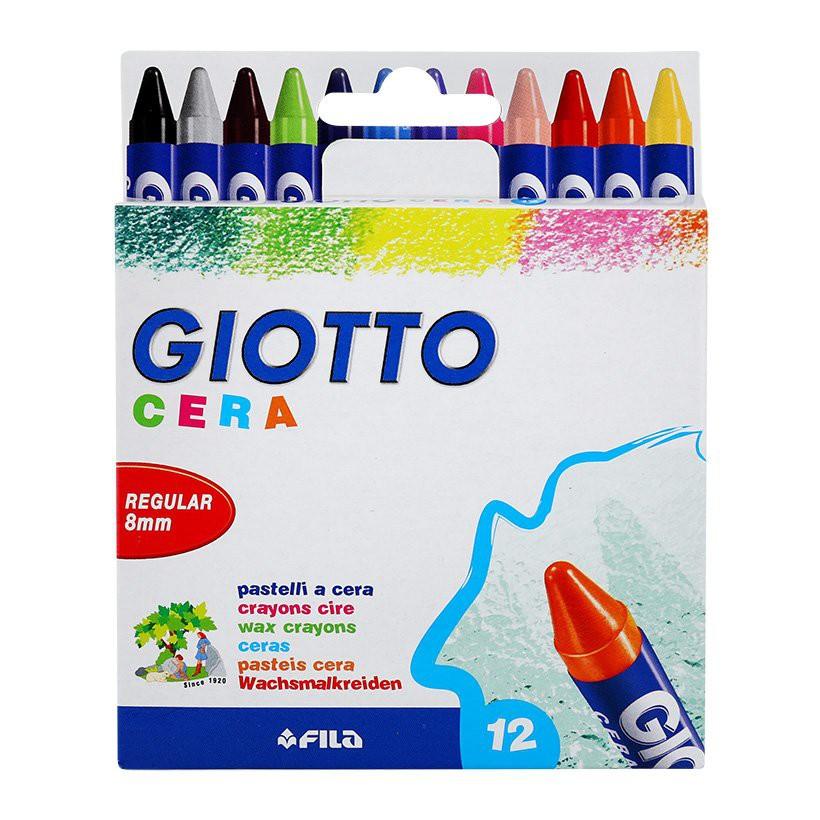 Bút sáp màu Giotto Cera 281400 8mm - Hộp 12 màu (Ý)