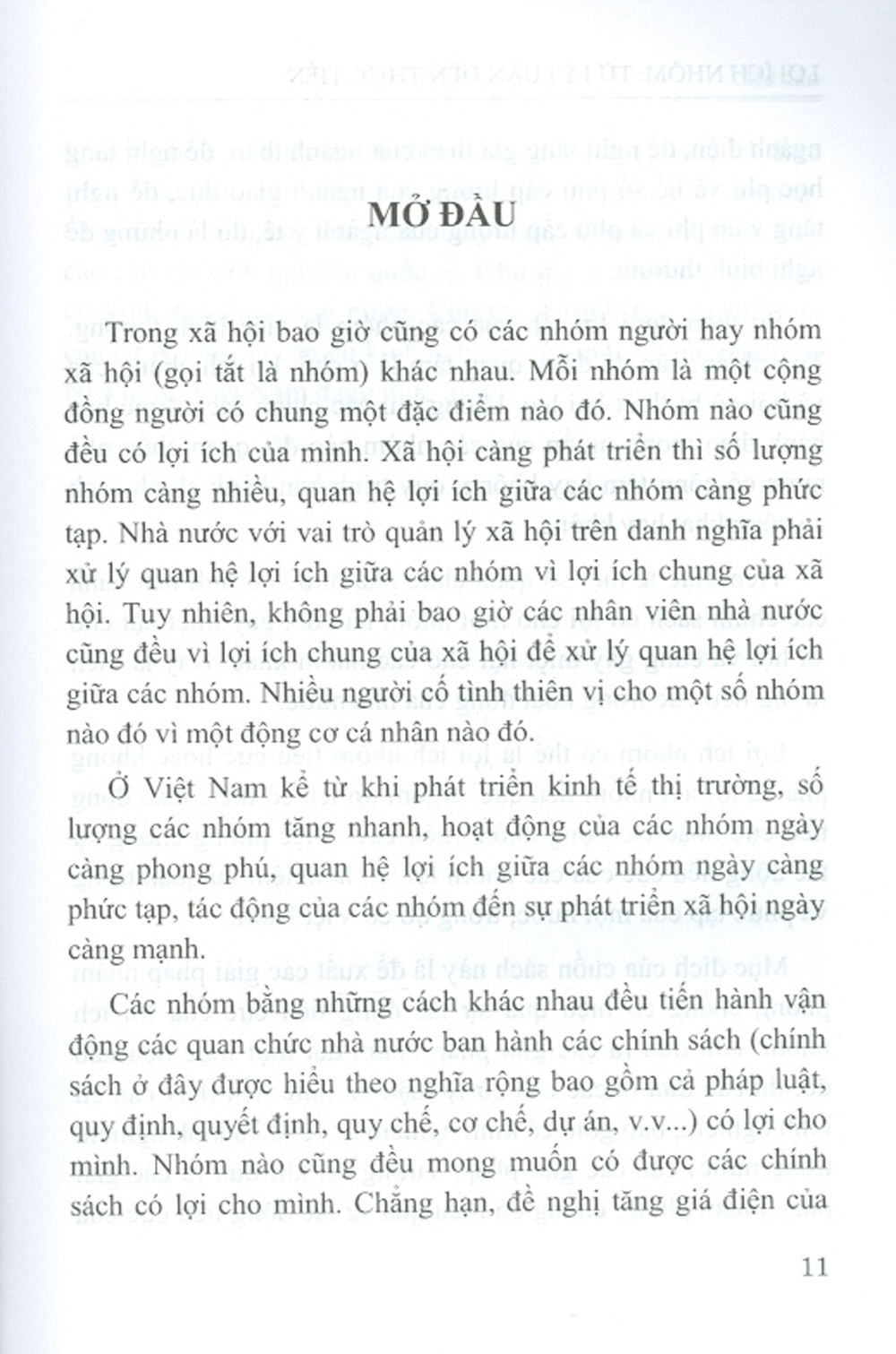 Lợi Ích Nhóm Từ Lý Luận Đến Thực Tiễn