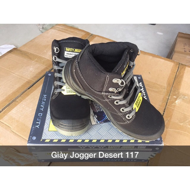 [HÀNG CHINHS HÃNG] Giày Bảo Hộ Lao Động Safety Jogger Desert 117, Đế PU, Chống Đâm Xuyên, Va Đập, Trơn Trượt