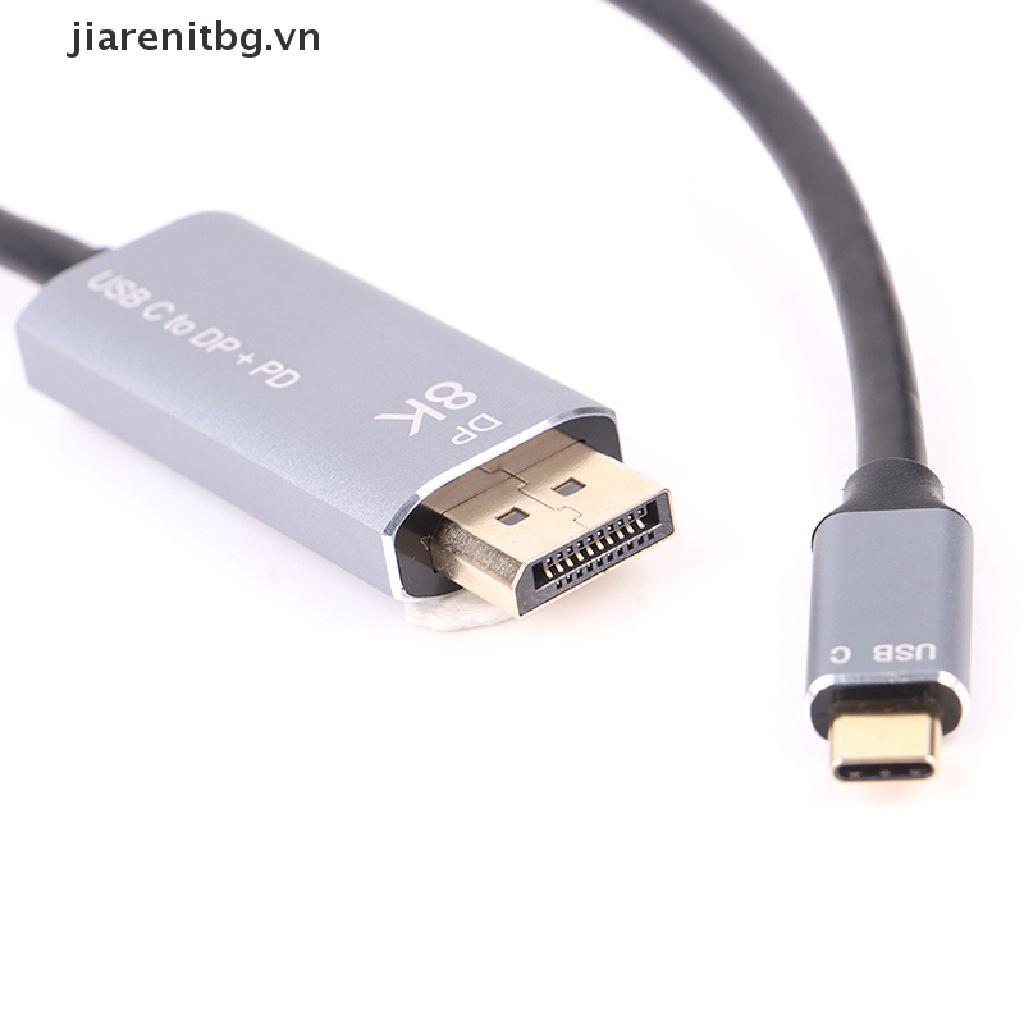 JJ USB C to DisplayPort 1.4 8K Cable USB-C PD 8K@60Hz Thunderbolt 3 to DisplayPort JJ