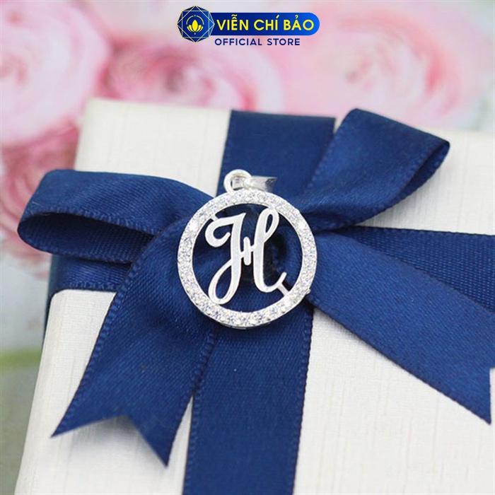 Dây chuyền bạc nữ Mặt chữ cách điệu theo tên bạc S925 thời trang phụ kiện trang sức nữ Viễn Chí Bảo M400034 D400143x