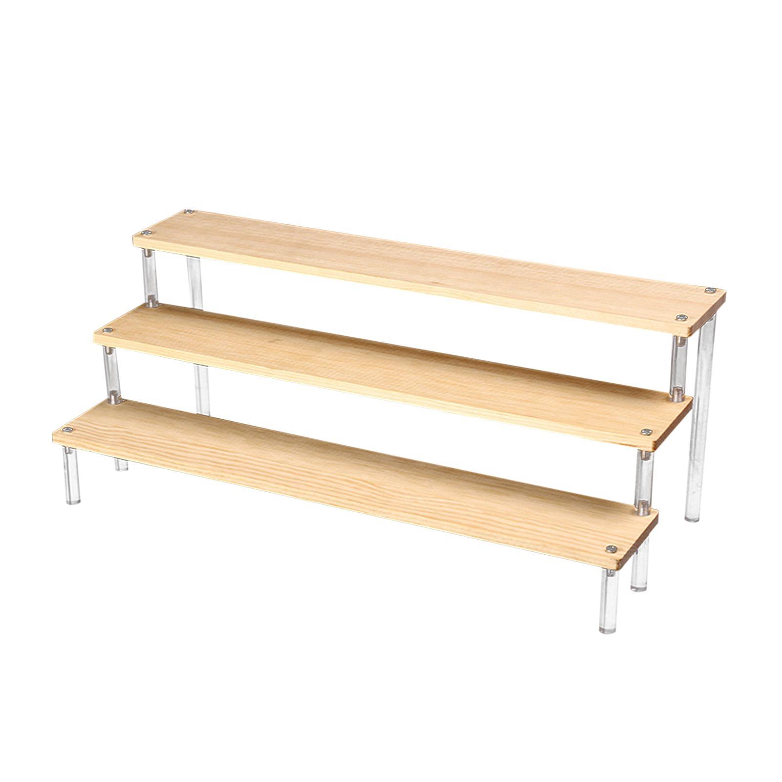 Transparent Acrylic Display Riser Shelf Dessert Display Cupcakes Holder Risers