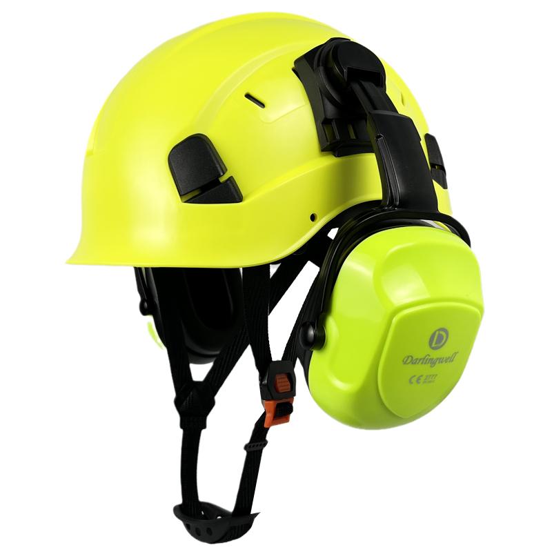 Mũ Bảo Hiểm An Toàn Với Earmuff Lỗ Thông Hơi Có Thể Điều Chỉnh Mũ Làm Việc Cho Kỹ Sư CE EN397 ABS Mũ Cứng ANSI Bảo Vệ Công Nghiệp Cứu Hộ