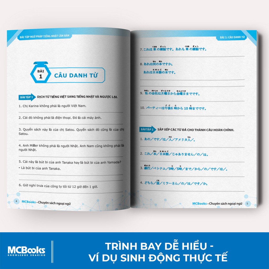 Bài Tập Ngữ Pháp Tiếng Nhật Căn Bản - Dành Cho Người Mới Bắt Đầu