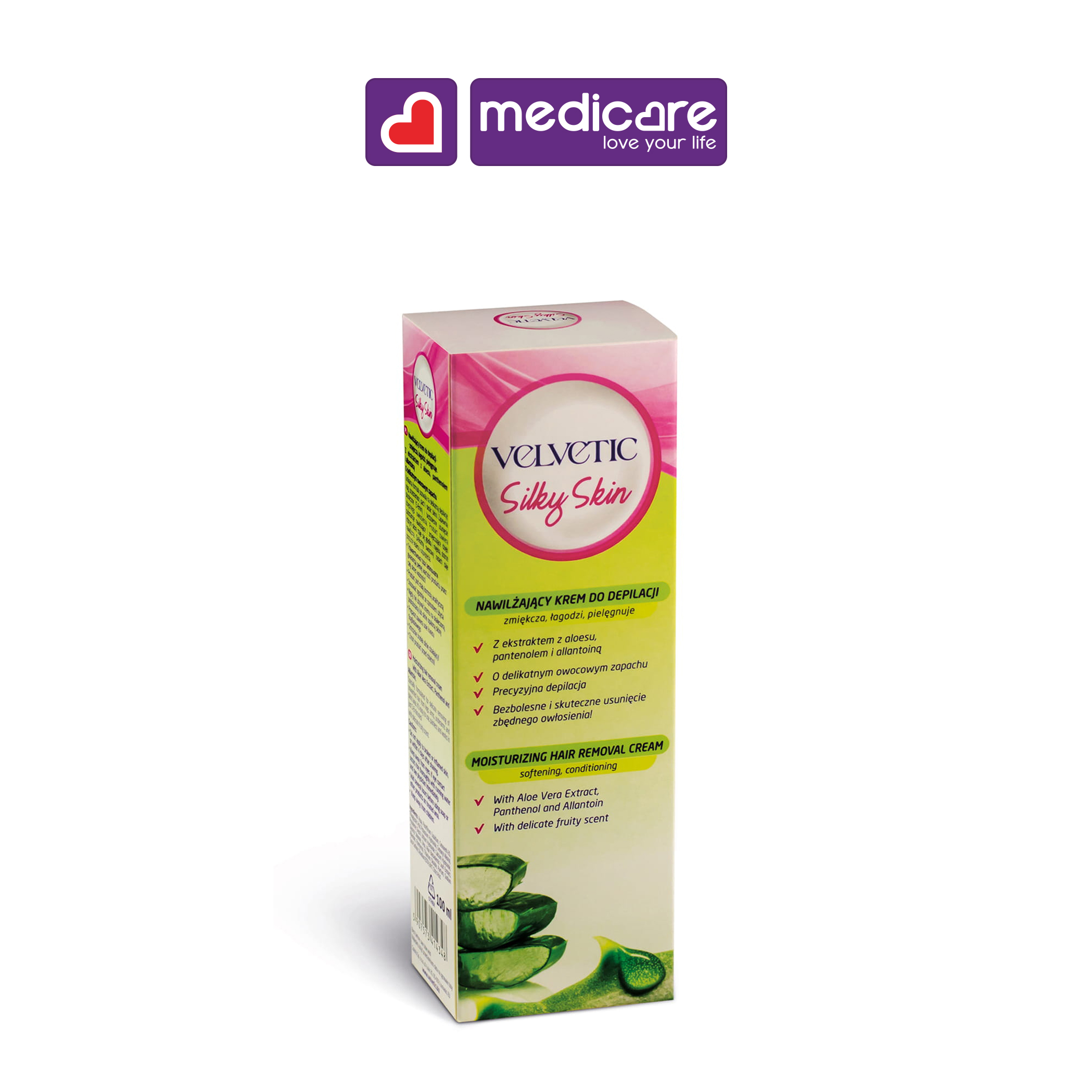 Kem tẩy lông VELVETIC dưỡng ẩm 100ml
