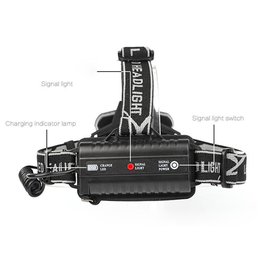 5 LED Headlamp Outdoor Headlamp Flashlight 3000 Lumens 200 meters LED Head Torch Head Light