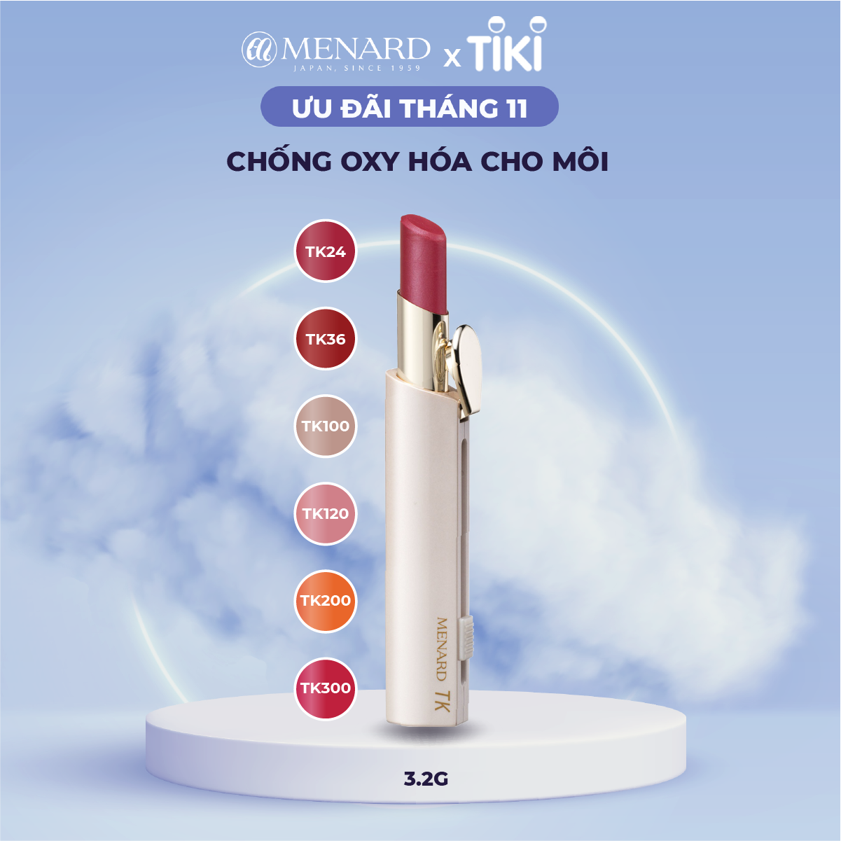 [HB GIFT] Son MENARD TK Lipstick A 3.2g