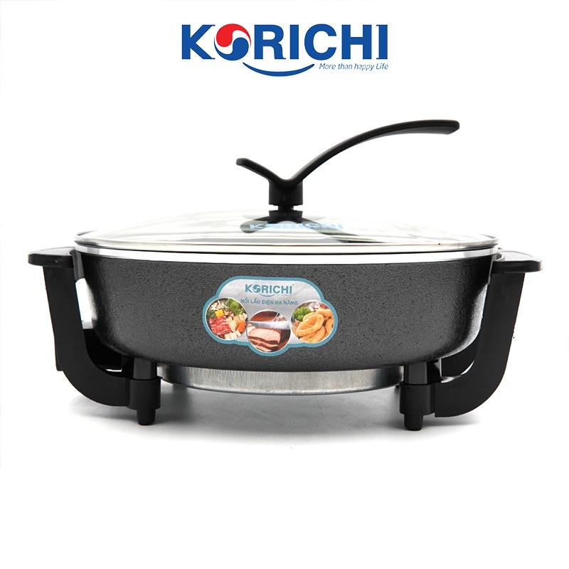 Nồi lẩu điện Korichi - KRC-3559 - 5.0L 1500W - Bảo hành 12 tháng (2 màu đỏ, ghi