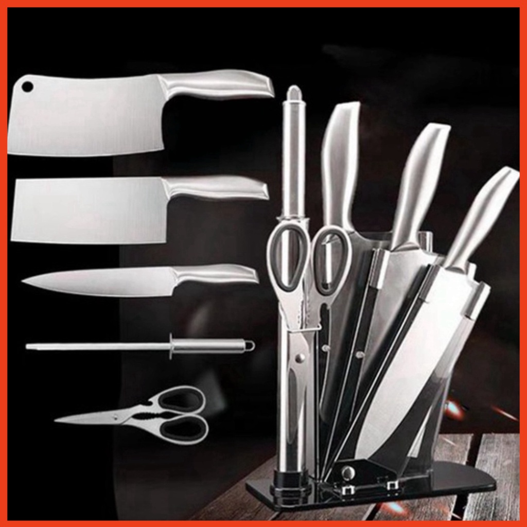 Bộ Dao Nhật 6 Món Nhà Bếp Japan - Bộ Dao nhà ăn 6 Món Inox Cao Cấp