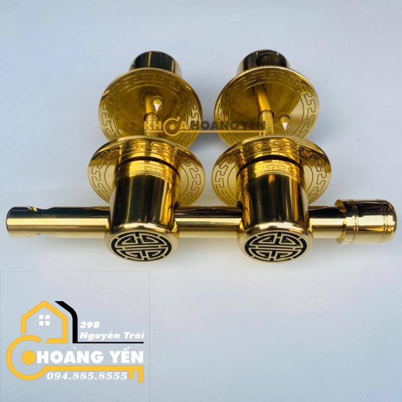 Khoá truỳ đồng chữ thọ phi 45mm 4,2kg đồng đúc, khoá chuỳ đồng chữ thọ, then cài cửa đấm đồng